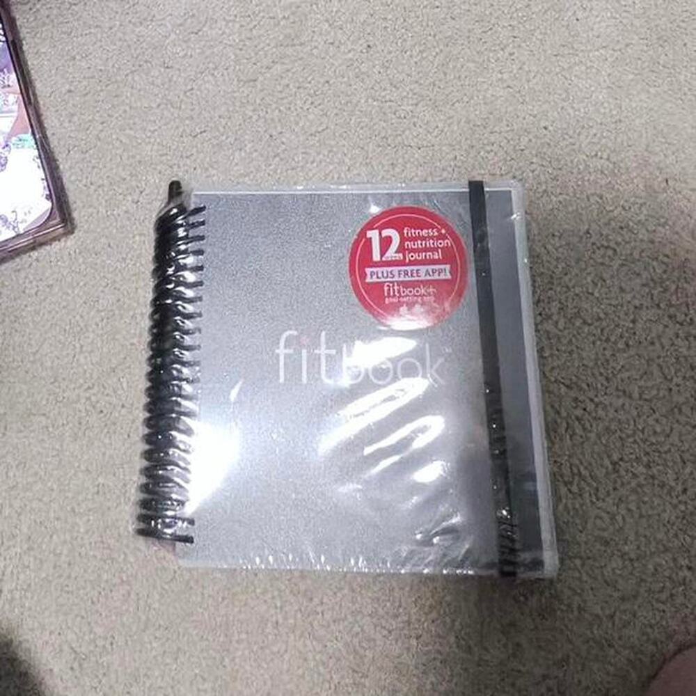 Fitbook 12 Month Fitness and Nutrition Journal Planner New Sealed